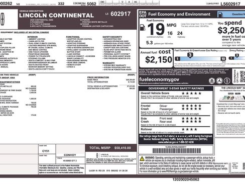 Used 2020 Lincoln Continental AWD w/ Premium Package image 4