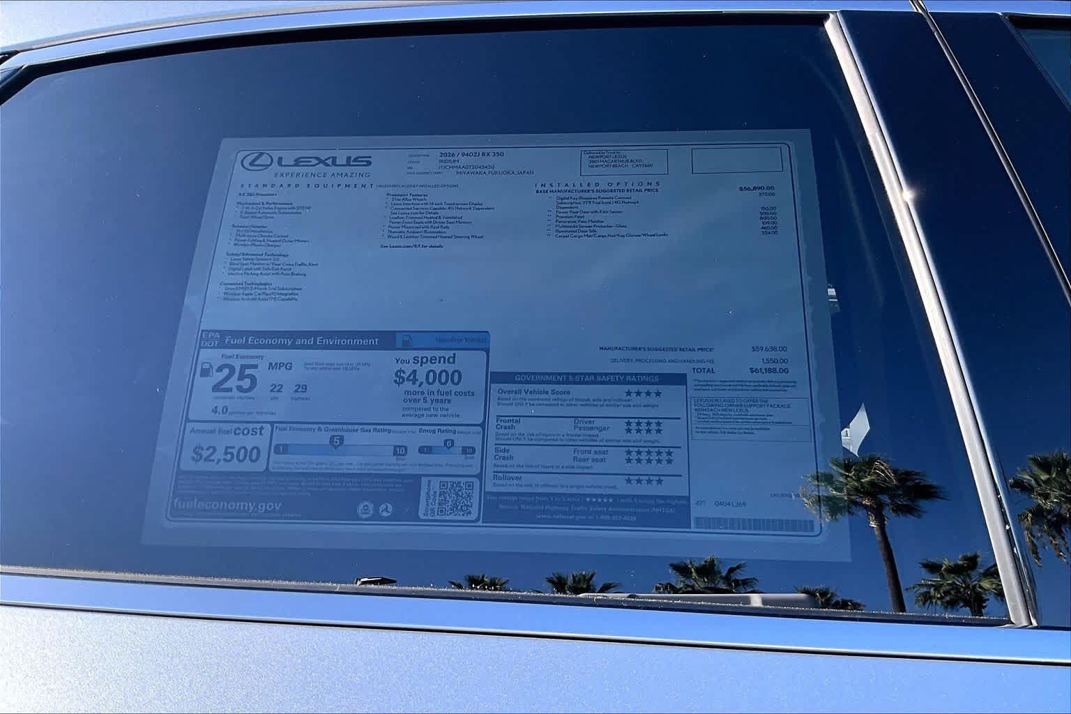 New 2026 Lexus RX 350 Premium Plus w/ Accessory Package (Z1) FWD image 22