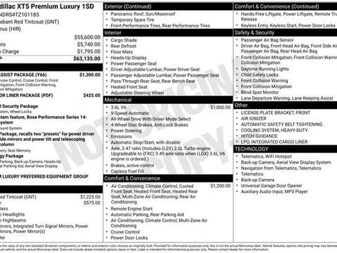 New 2026 Cadillac XT5 Premium Luxury w/ Driver Assist Package image 15
