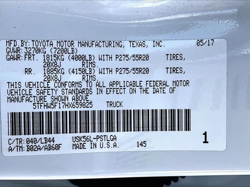 Used 2017 Toyota Tundra Limited w/ Limited Premium Package AWD/4WD image 36