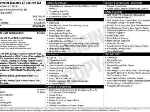 Certified 2023 Chevrolet Traverse LT w/ LPO, Floor Liner Package AWD/4WD image 6