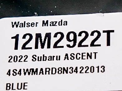 Used 2022 Subaru Ascent Touring AWD/4WD image 35