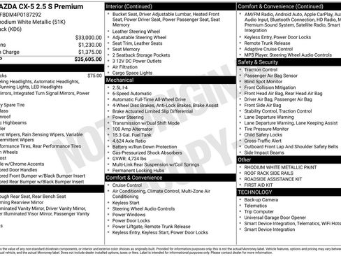 Used 2023 MAZDA CX-5 AWD 2.5 S w/ Premium Package image 15