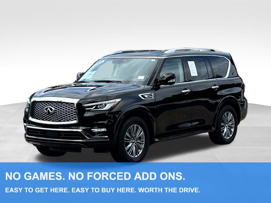 Used 2022 INFINITI QX80 Luxe w/ Cargo Package RWD image 1