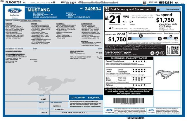 Used 2017 Ford Mustang Coupe RWD image 41
