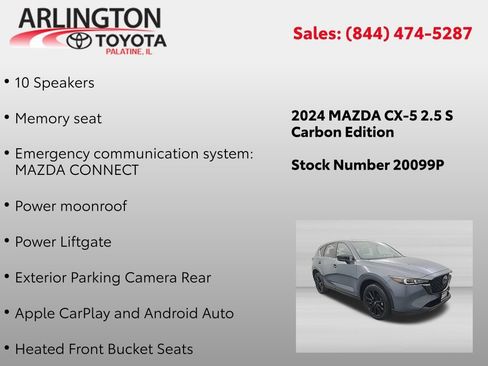 Used 2024 MAZDA CX-5 Carbon Edition AWD/4WD image 2