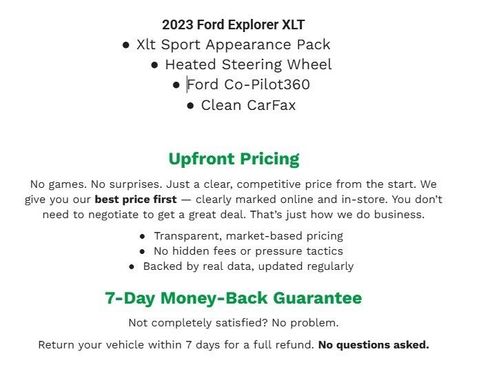 Used 2023 Ford Explorer XLT w/ Equipment Group 202A image 31