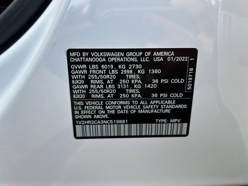 Used 2022 Volkswagen Atlas SE AWD/4WD image 36