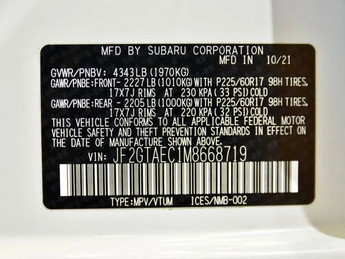 Used 2021 Subaru Crosstrek 2.0i Premium w/ Moonroof Package image 30