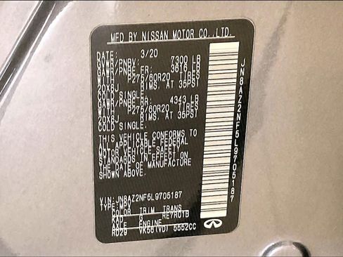 Used 2020 INFINITI QX80 Luxe w/ Proassist Package image 33