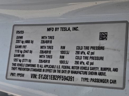 Used 2023 Tesla Model 3 Long Range AWD/4WD image 12