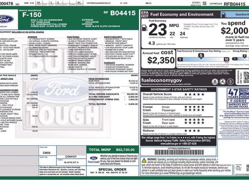 Used 2024 Ford F150 XLT w/ Equipment Group 302A MID AWD/4WD image 5