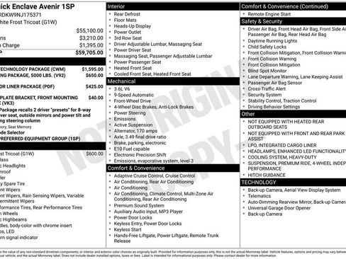 Used 2022 Buick Enclave Avenir w/ Avenir Technology Package image 45