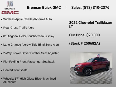 Used 2022 Chevrolet TrailBlazer LT w/ Convenience Package AWD/4WD image 24