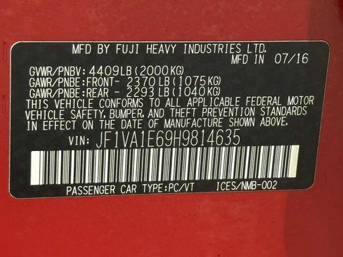 Used 2017 Subaru WRX Premium w/ Popular Package #3 AWD/4WD image 31