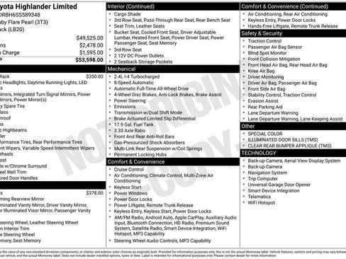 Used 2025 Toyota Highlander Limited AWD/4WD image 34