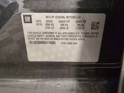 Used 2016 Chevrolet Sonic LT w/ Driver Confidence Package FWD image 33