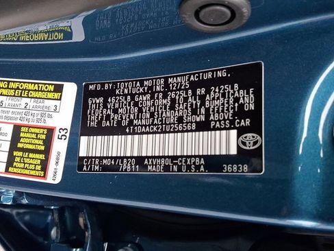 New 2026 Toyota Camry LE image 19