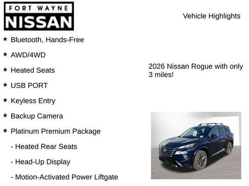 New 2026 Nissan Rogue Platinum w/ Platinum Premium Package image 8