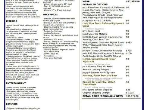 Used 2016 Chevrolet Silverado 1500 W/T w/ WT Fleet Convenience Package image 27