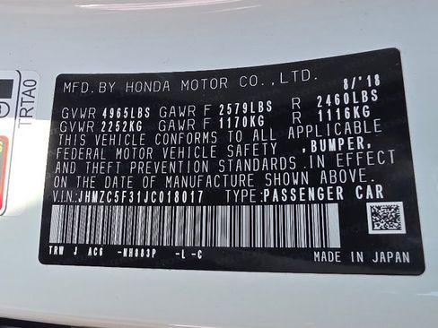 Used 2018 Honda Clarity Touring image 31