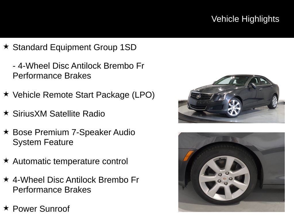 Used 2014 Cadillac ATS 2.0T AWD Sedan image 7