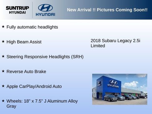 Used 2018 Subaru Legacy 2.5i Limited AWD/4WD image 4