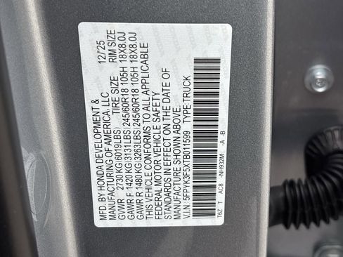 Used 2026 Honda Ridgeline RTL image 36