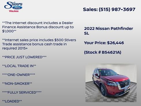 Used 2022 Nissan Pathfinder SL image 7