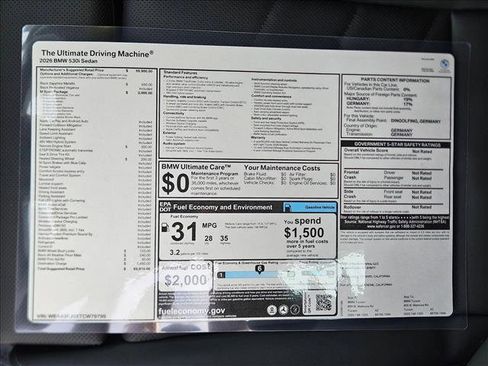 New 2026 BMW 530i w/ M Sport Package image 20