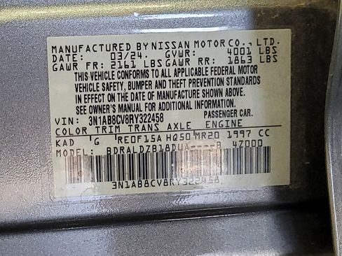 Used 2024 Nissan Sentra SV w/ Trunk Package FWD image 33