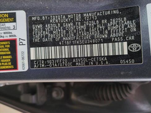 Used 2014 Toyota Camry SE FWD image 15