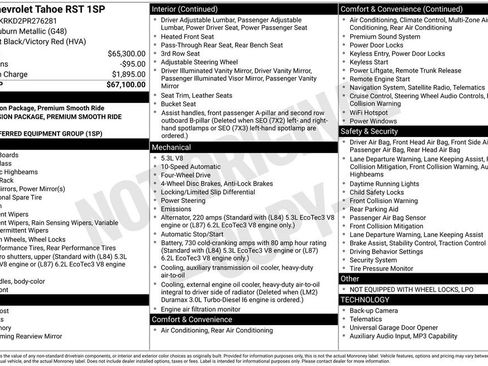 Certified 2023 Chevrolet Tahoe RST AWD/4WD image 39