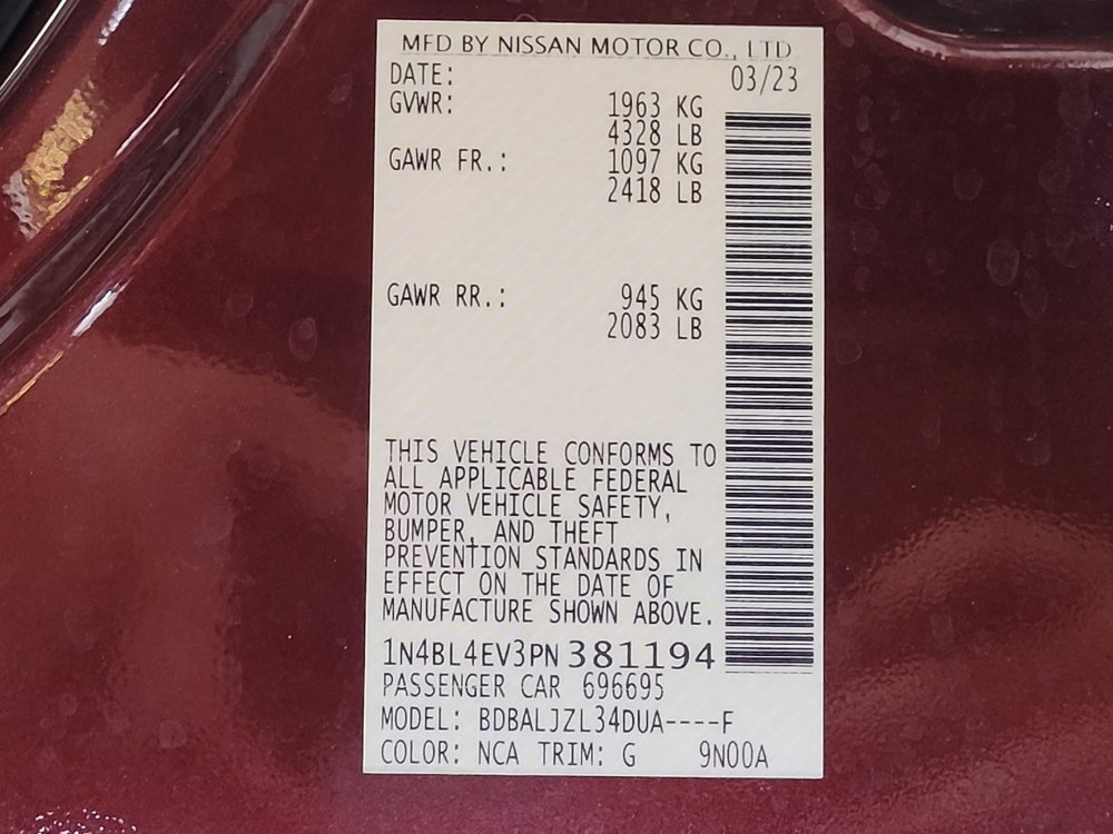Used 2023 Nissan Altima 2.5 SL FWD image 33