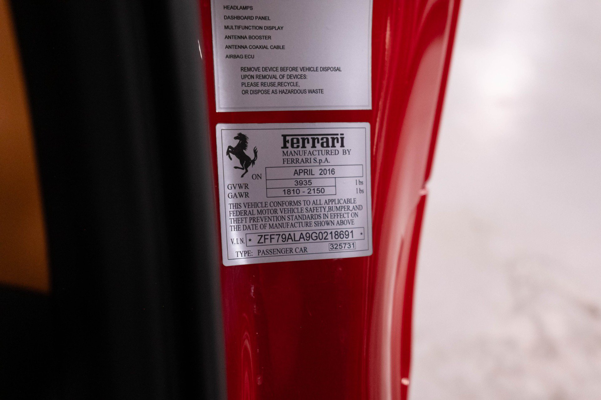 Used 2016 Ferrari 488 GTB RWD image 90