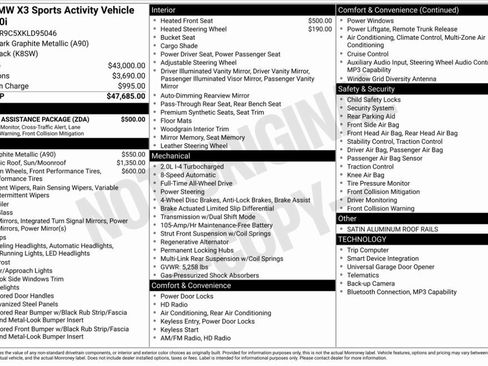 Used 2019 BMW X3 xDrive30i w/ Driving Assistance Package image 8