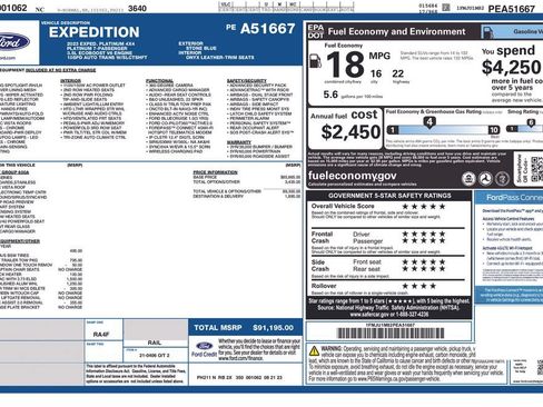 Certified 2023 Ford Expedition Platinum AWD/4WD image 32