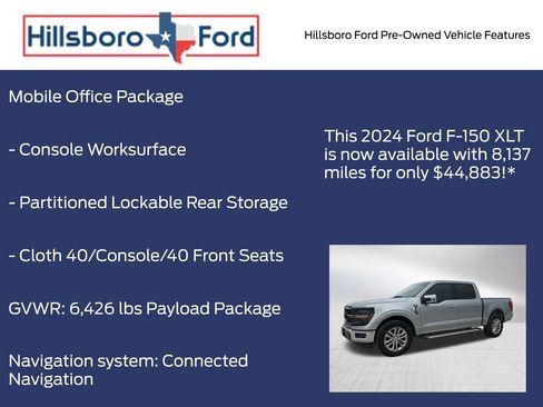 Used 2024 Ford F150 XLT w/ Equipment Group 302A MID RWD image 9