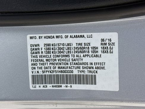 Used 2017 Honda Ridgeline RTL image 37