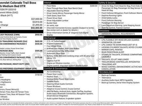 Used 2023 Chevrolet Colorado Trail Boss w/ Technology Package image 77