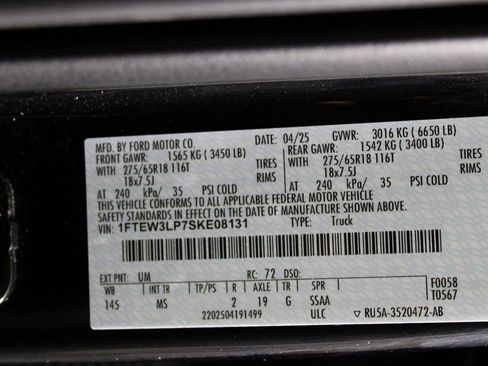 Certified 2025 Ford F150 XLT w/ Equipment Group 301A Standard image 23