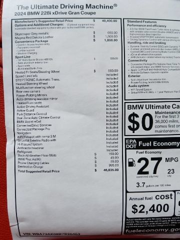 New 2024 BMW 228i xDrive Gran Coupe w/ Convenience Package AWD/4WD image 30