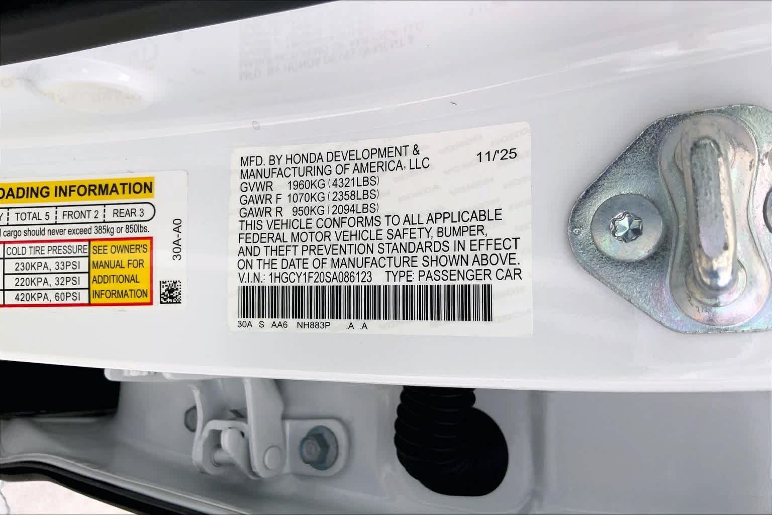 Certified 2025 Honda Accord LX image 33