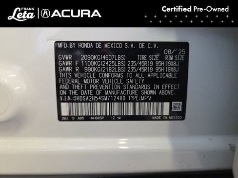 Certified 2025 Acura ADX A-Spec AWD/4WD image 27