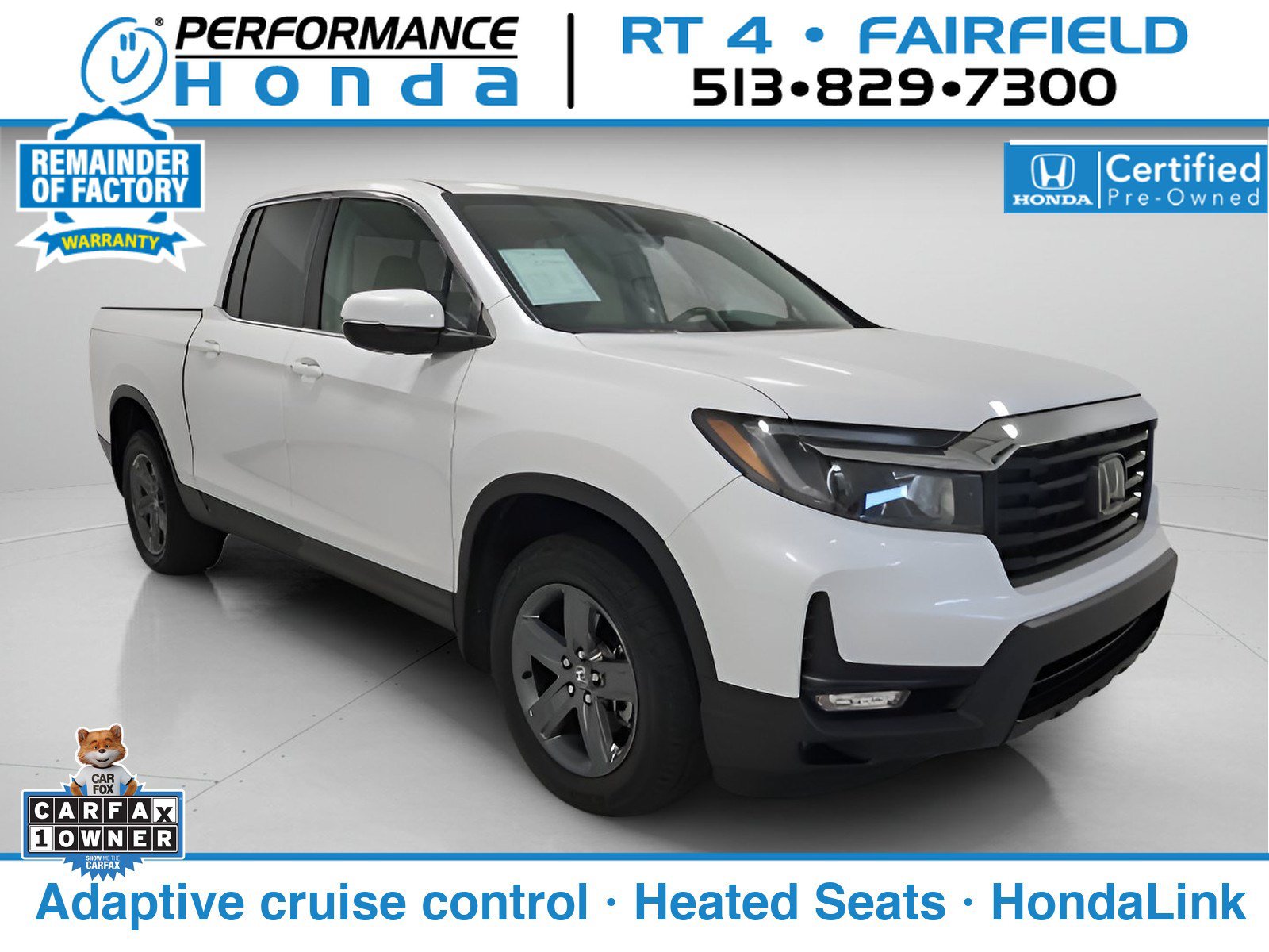 Certified 2023 Honda Ridgeline RTL image 1