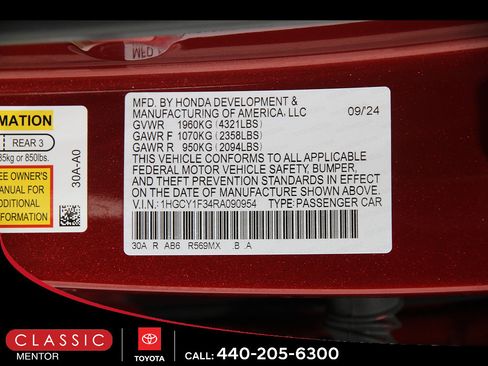 Used 2024 Honda Accord EX image 21