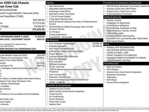 New 2026 RAM 3500 Tradesman w/ Chrome Appearance Group A AWD/4WD image 5