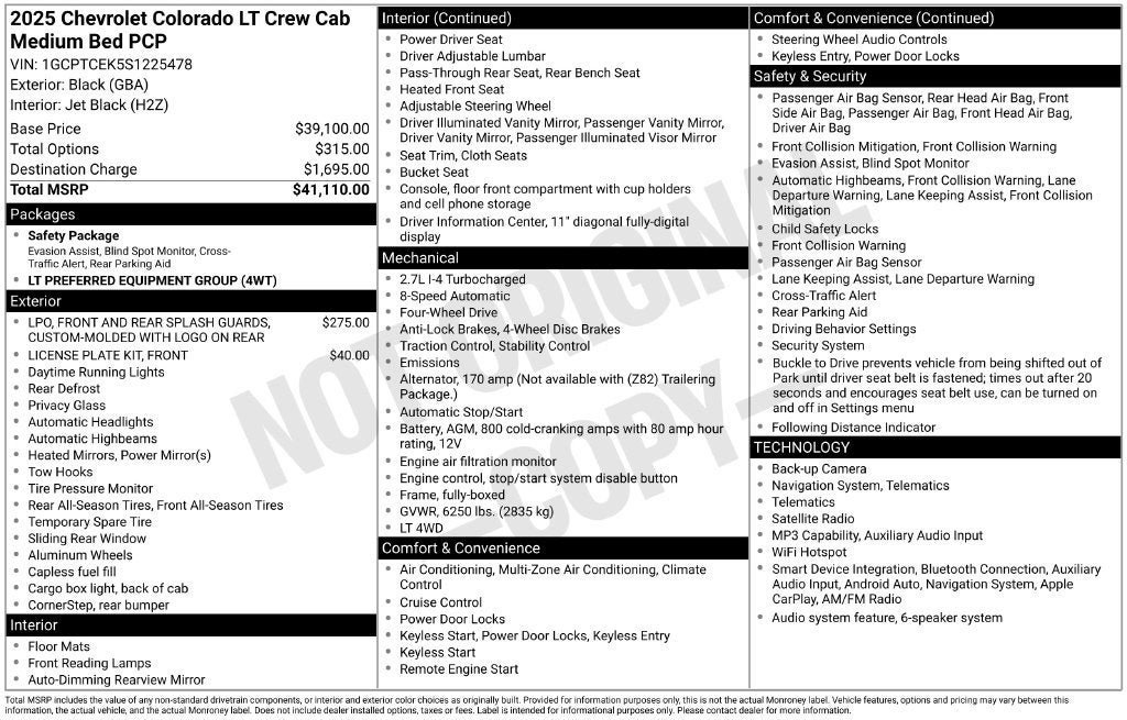 Used 2025 Chevrolet Colorado LT AWD/4WD image 3