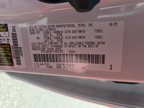 New 2026 Toyota Tundra SR5 RWD image 32