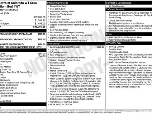 Used 2022 Chevrolet Colorado W/T AWD/4WD image 23
